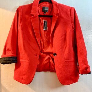 Red w Blue Polka Dot Blazer